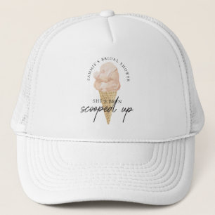 Chic Modern Waterverf Ice Cream Vrijgezellenfeest Trucker Pet