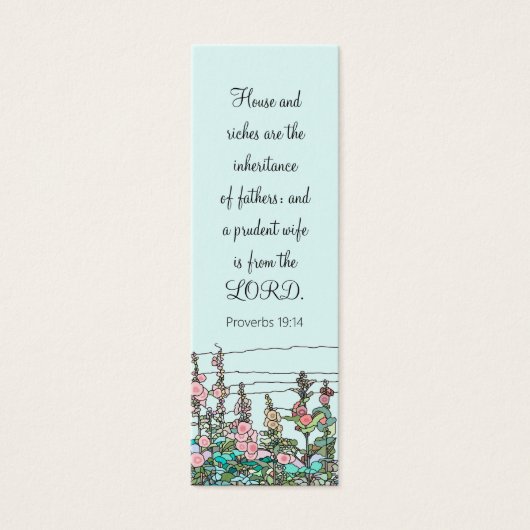 Chic modern Waterverf Mint Rustic Flower Bladwijze Mini Visitekaartjes (Voorkant)