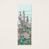 Chic modern Waterverf Mint Rustic Flower Bladwijze Mini Visitekaartjes (Achterkant)