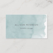 Chic Modern Waterverf Visitekaartje (Voorkant)