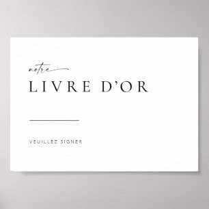 Chic + Modern Weddenschap Frans Poster