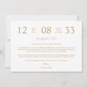 Chic Modern Wedding Pink Christmas Tree 2-Photos Save The Date (Achterkant)