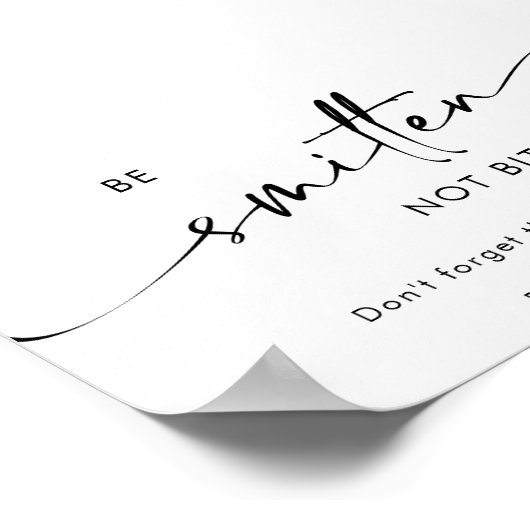 Chic Modern Wedding Zonnebrandcrème en Bug Spray S Poster (Hoek)