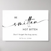 Chic Modern Wedding Zonnebrandcrème en Bug Spray S Poster (Voorkant)