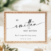 Chic Modern Wedding Zonnebrandcrème en Bug Spray S Poster