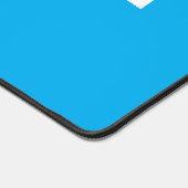 Chic Modern White GOLF Text Azure Blue Background Bureaumat (Hoek)