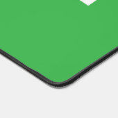 Chic Modern White GOLF Text Kelly Green Background Bureaumat (Hoek)