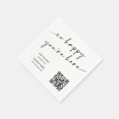 Chic Modern WiFi Wachtwoord Trouwbord Servet (Hoek)