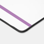 Chic Modern Wit Slanke Lavendel Edge Stripes Bureaumat (Hoek)