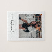 Chic Modern zal je mijn Bridesmaid foto zijn Legpuzzel (Horizontaal)