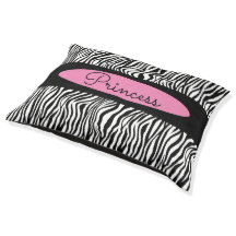 Chic Modern Zebra Skin Pattern Dog