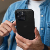 Chic Modern Zwart Grijs Mannelijke Naam Custom Case-Mate iPhone Case