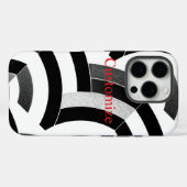 chic modern zwart-witchevrons Case-Mate iPhone case (Achterkant (horizontaal))