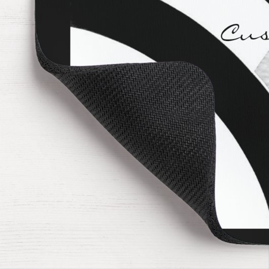 chic modern zwart-witchevrons muismat (Hoek)