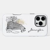 Chic Moderne Luipaard iPhone Hoesje (Achterkant horizontaal)