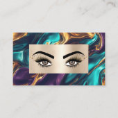 Chic Moderne Luxe Gouden Make-up Artist Beauty Sal Visitekaartje (Voorkant)