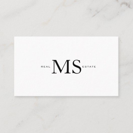 Chic Moderne Luxe Professioneel Visitekaartje (Voorkant)