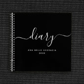 Chic Moderne Minimale Persoonlijke Jouw naam van d Notitieboek