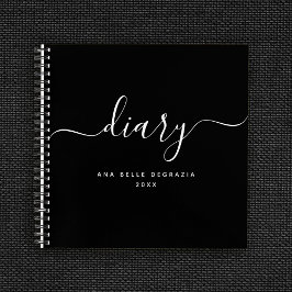 Chic Moderne Minimale Persoonlijke Jouw naam van d Notitieboek