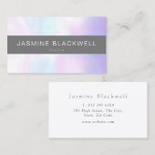 Chic moderne parel achtergrond visitekaartje (Voorkant / Achterkant)