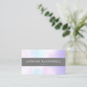 Chic moderne parel achtergrond visitekaartje (Staand voorkant)