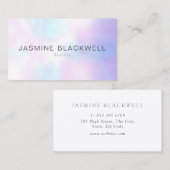 Chic moderne parel achtergrond visitekaartje (Voorkant / Achterkant)