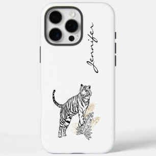 Chic Moderne Tijger iPhone 16 Pro Max Hoesje