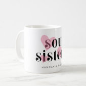 Chic Moderne Vriendschap Zielszusters Koffiemok (Voorkant links)