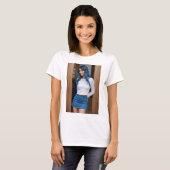Chic Moderno: Elegancia en Azul T-shirt (Voorkant volledig)