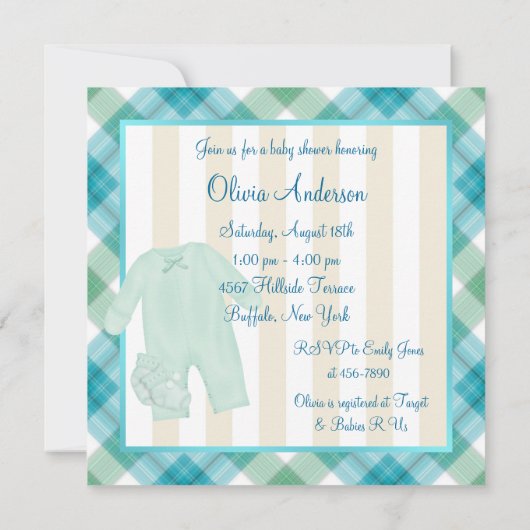 Chic Mom Etnisch Baby shower Kaart (Achterkant)