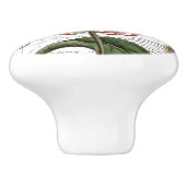 Chic  Monarch Butterfly Flower French Knob Keramische Knop (Zijkant)