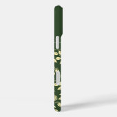 Chic Monogram Aangepaste Naam Bladeren Madeliefjes Case-Mate iPhone Case (Achterkant / Rechts)