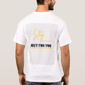 Chic Monogram "AS" Bijpassend T-Shirt voor Koppels (Achterkant)