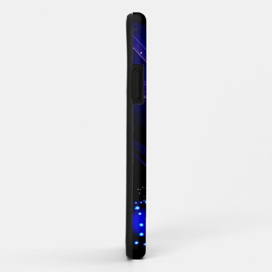 Chic Monogram Glitter kerstboommarine Case-Mate iPhone Case (Achterkant/rechts)