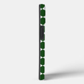Chic Monogram Green White Checkered Pattern Case-Mate iPhone Case (Achterkant / Rechts)