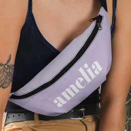 Chic Monogram Lavender Purple Heuptasje