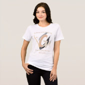 Chic Monogram - Letter G | Abstracte Meisjesuitnod Tri-Blend Shirt (Voorkant volledig)