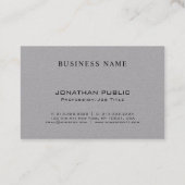 Chic Monogram Minimalist Plain Luxe rendy Design Visitekaartje (Achterkant)