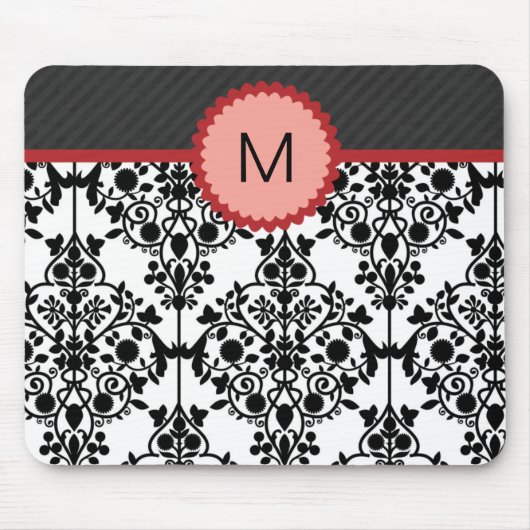 Chic Monogram Mousepad Muismat (Voorkant)