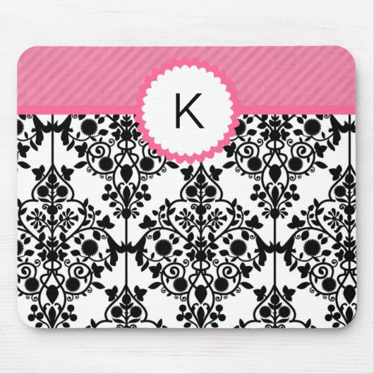 Chic Monogram Mousepad Muismat (Voorkant)