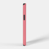 Chic Monogram Naam Koraal Roze iPhone Hoesje (Rechterkant)