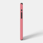 Chic Monogram Naam Koraal Roze iPhone Hoesje (Linkerkant)
