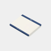 Chic Monogram Notities met Aangepaste Naam Post-it® Notes (Schuin)