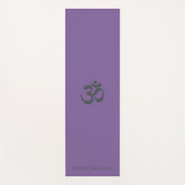Chic Monogram om Symbol Paars Yoga Mat (Voorkant)