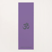 Chic Monogram om Symbol Paars Yoga Mat (Achterkant)