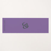 Chic Monogram om Symbol Paars Yoga Mat (Voorkant (horizontaal))