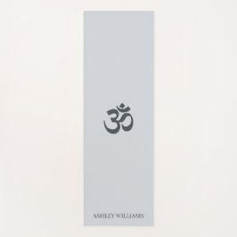 Chic Monogram om Symbol Pastel Blue Yoga Mat