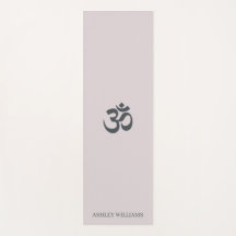 Chic Monogram om Symbol Pastel Paars Yoga Mat