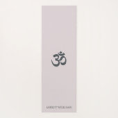 Chic Monogram om Symbol Pastel Paars Yoga Mat (Achterkant)