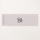 Chic Monogram om Symbol Pastel Paars Yoga Mat (Voorkant (horizontaal))